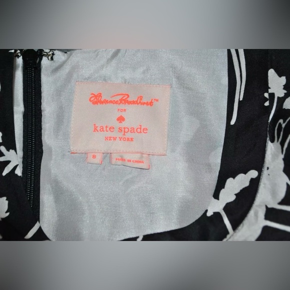 KATE SPADE X Florence Broadhurst 100% Silk Dorothy Floral Shift Dress size 8 - Picture 3 of 6